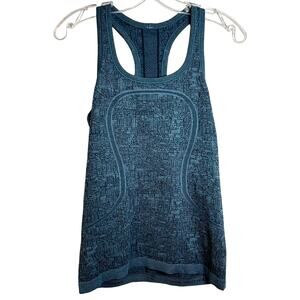 Lululemon Swiftly Tech Racerback Size 6 2016 Seawheeze Heathered Bali Breeze